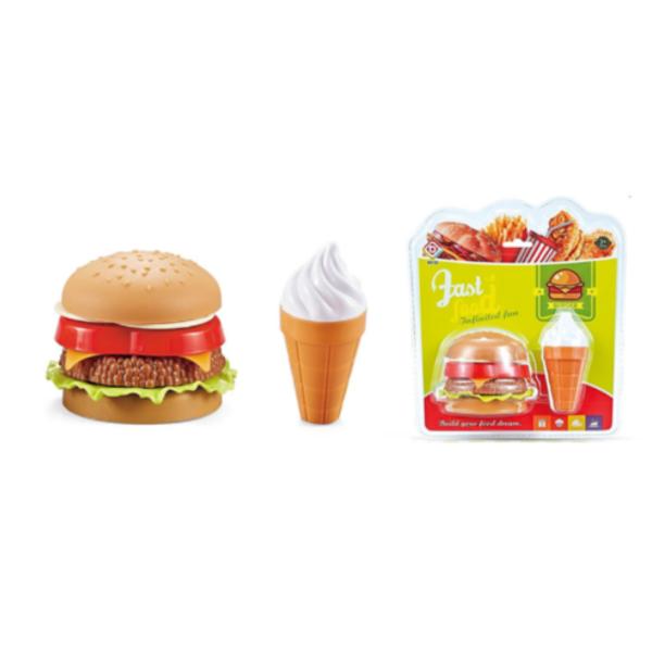 Comida Rápida Hamburguesa-Helado 3a+(436137)