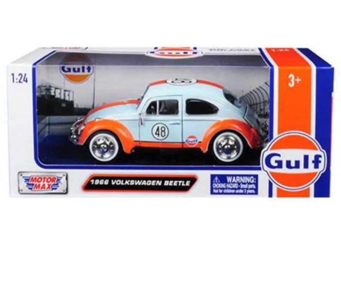 Carro 1:24 Volkswagen Beetle 1966 3a+ Gulf