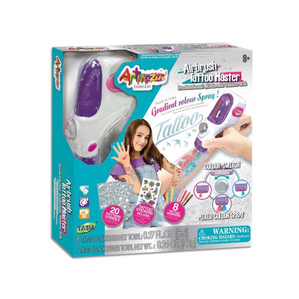 Juego Profesional Tatoo con Aerógrafo 8a+