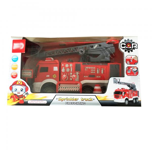 Camión de Bomberos Escalera Lanzador Agua