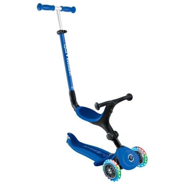 Scooter 3 Ruedas Ajustable 3en1 360° Max Azul con Luz 36m+ 50Kg Max