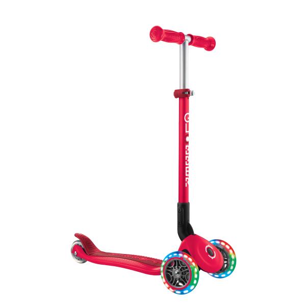 Scooter 3 Ruedas Ajustable Rojo con Luz 3a+ 50Kg Max