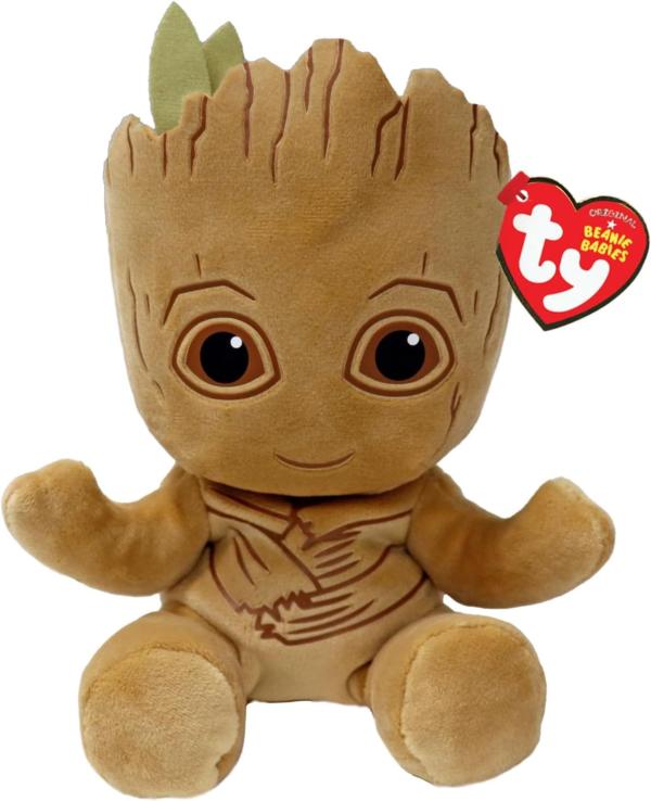 Peluche Beanie Babies Pequeño Marvel Groot 3a+