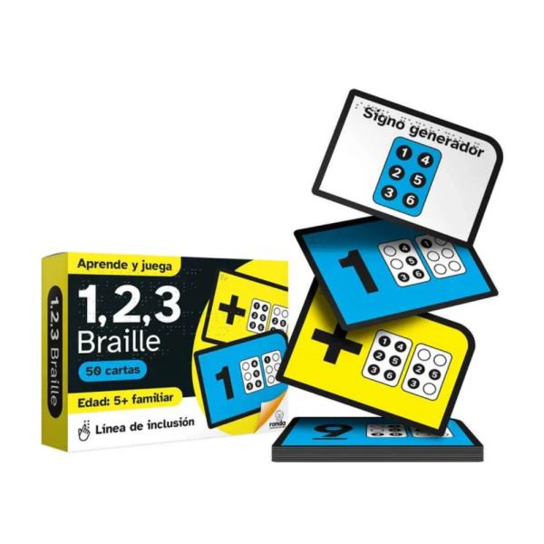 Juego Braile Aprende y Juega 1,2,3 Braile 5a+