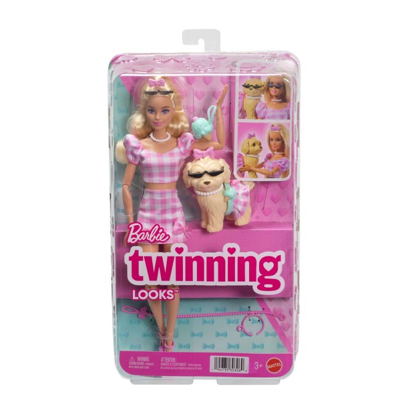 Muñeca Barbie Vestidos Iguales: Malibu y Perrito 3a+