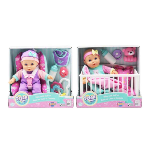 Bebé con Cuna y Accesorios Dream Collection 2a+