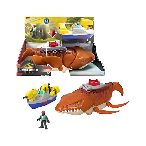Fisher-Price Imaginext Jurassic World Ataque del  Mosasaurus 3a+