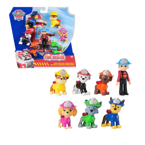 Figuras Paw Patrol Fire Rescue Set/7 3a+