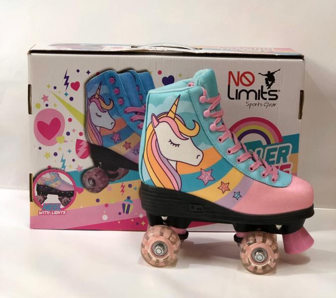Patines Unicornio con Luz Talla 32 (39077)