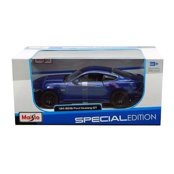 Carro 1:24 2015 Ford Mustang GT Azul Metálico 3a+ (000501)