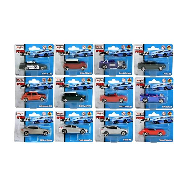 Mini Carritos de Metal Maisto en Blister Surtido 3a+(150794) 100unds