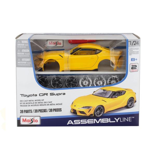 Carro Toyota GR Supra Amarillo Armable 39Pzs Esc 1:24 8a+