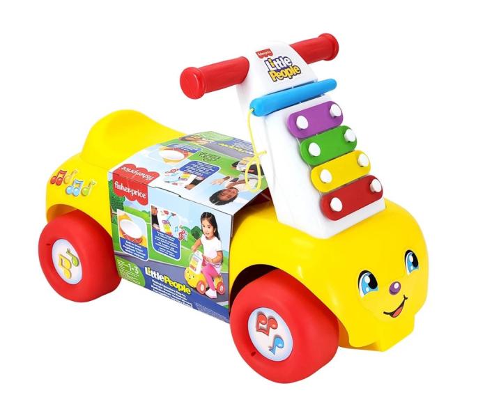 Carro Montable Aventura Musical Amarillo  Little People 1-3 Años