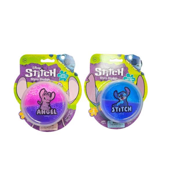 Slime con Pelotitas de poliestireno dos Colores de Disney Stitch Surt/2 3a+