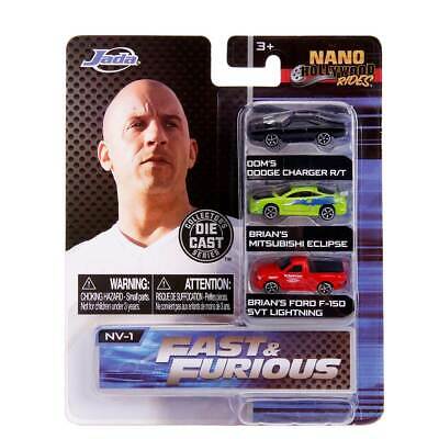Mini Vehículos Rápidos y Furiosos Nano Hollywood Rides Blister de 3 3a+