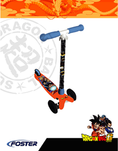Scooter  3 Ruedas C/ Luz Dragon Ball Super 3a+