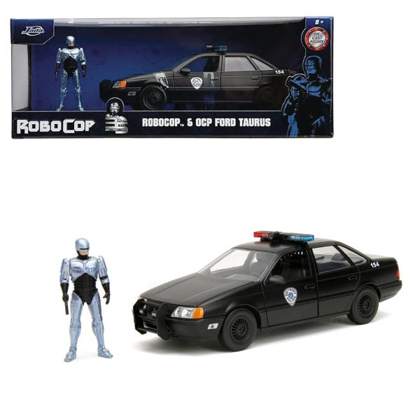 Carro Ford Taurus 1986 con Figura Robocop Esc:1:24 8a+