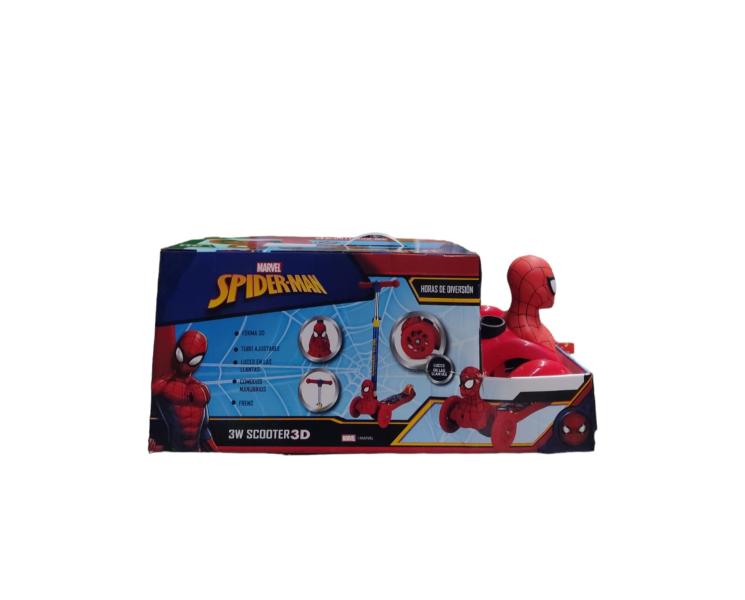 Scooter 3 Ruedas Marvel 3D C/ Luz de Spider-Man 3a+