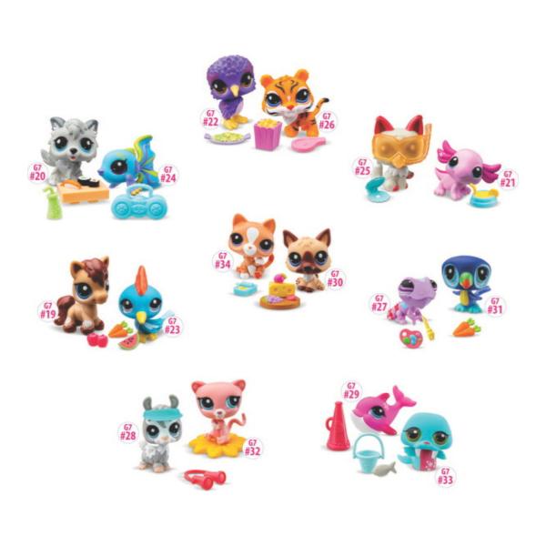 Mascotas Littlest PetShop Amiguitos Mascotas Set/2 Surt/9 4a+ ( 506,507, 508,509,527,528 )