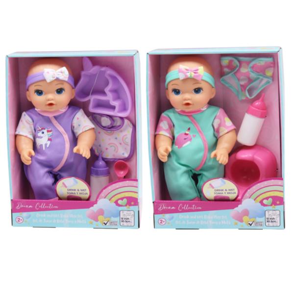 Bebé con Set de Juego Toma y Moja Dream Collection Surt/2 2a+