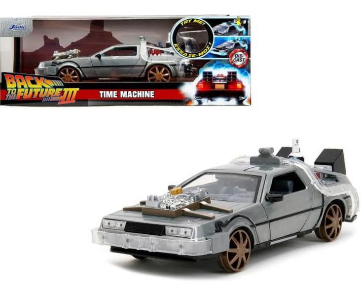 Carro Regreso al Futuro 3 Hollywood Rides Time Machine 1:24 8a+