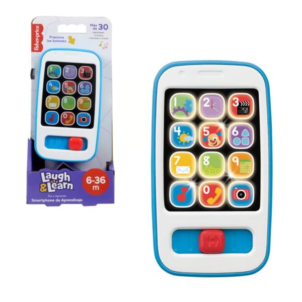 Fisher-Price - - Ríe y Aprende Smart Phone De Aprendizaje Azul 6-36m+