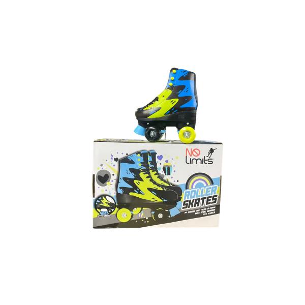 Patines de 4 Ruedas Luminosos Bicolor Talla#30 (457392)