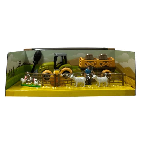 Tractor Chapulin con Set de la Granja 8Pzs 3a+ (455657) Gallinnas y Ovejas
