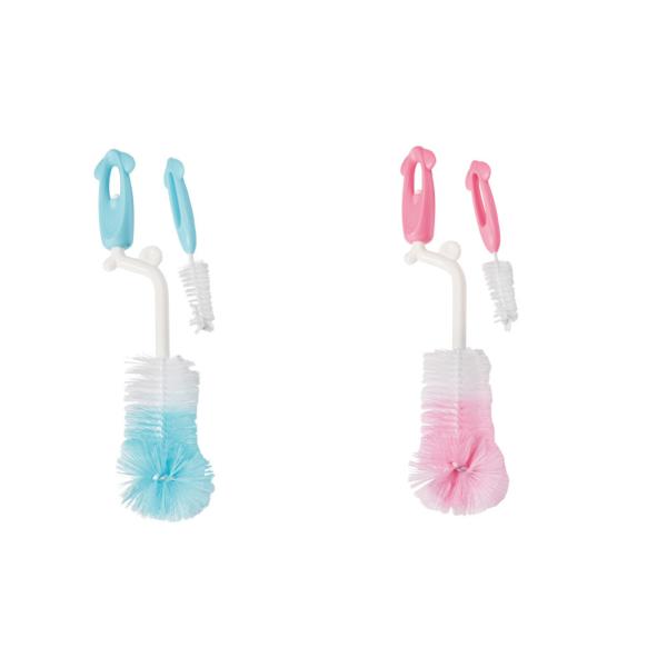 Set De Dos Cepillos Para Limpiar Botellas 2 En 1 Surt/2