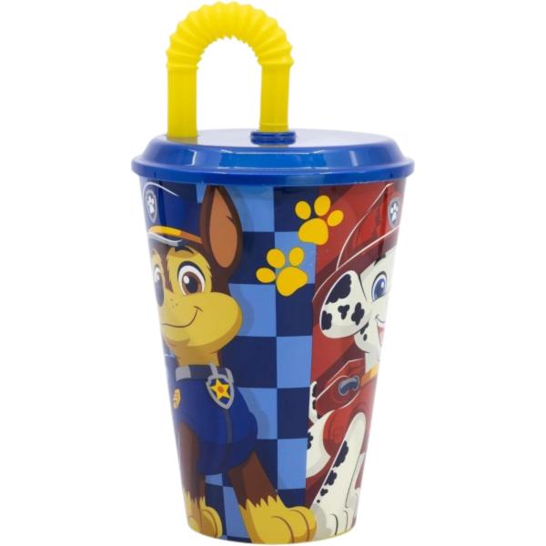 Vaso con Pajilla de Paw Patrol Rescue Pops 430ml
