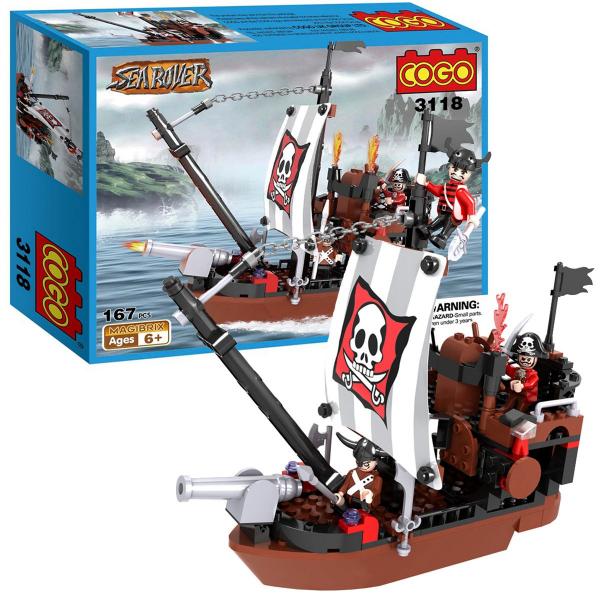 Barco Pirata Armable 167pzs 6a+