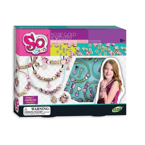 Set de Joyería Rosa Dorada