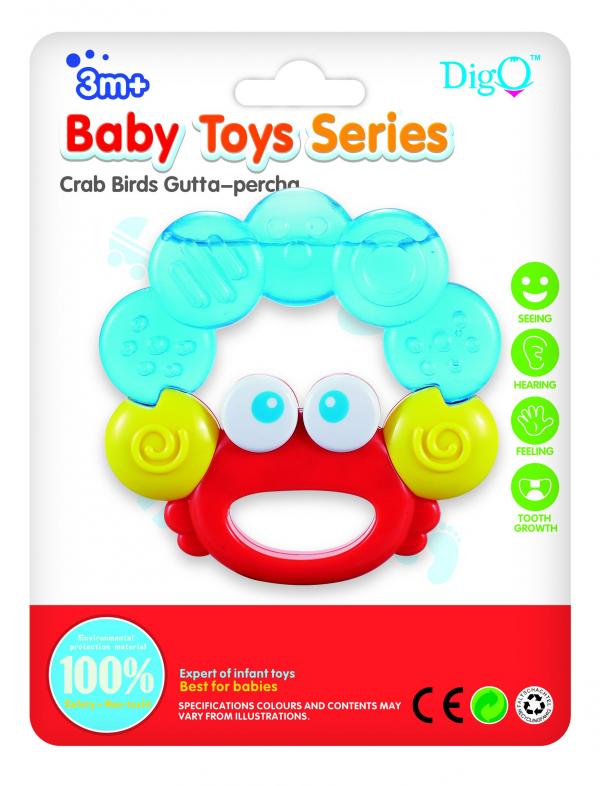 Mordedor en Forma de Cangrejo 3m+