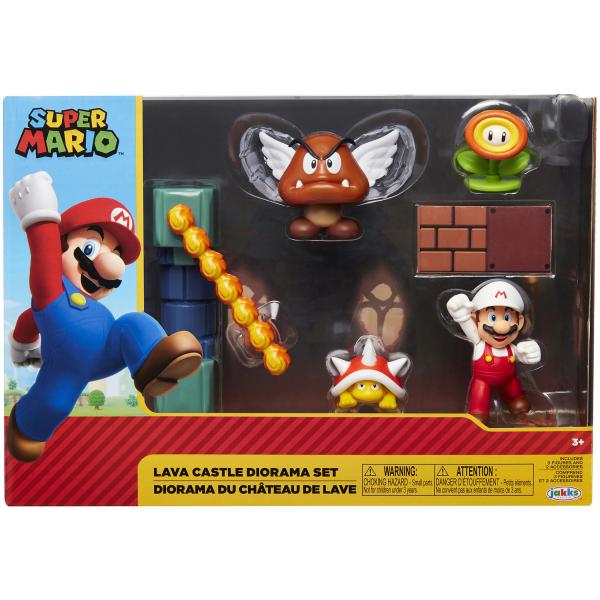Juego Diorama Catillo de Lava Super Mario 3a+