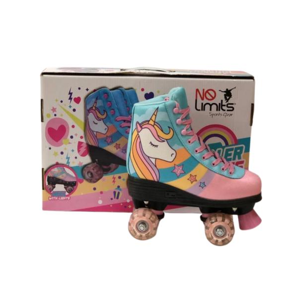 Patines Unicornio con Luz Talla 38  (39107)