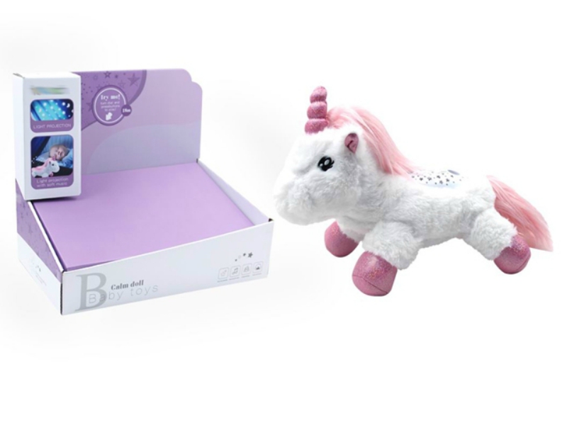 Peluche Unicornio Relajante Para Bebé Con Luz Y Sonidos 0M+(434126)(436571)