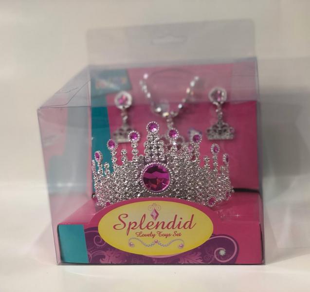 Corona de Princesa Splendid con Accesorios Rosa 3a+ (437684)