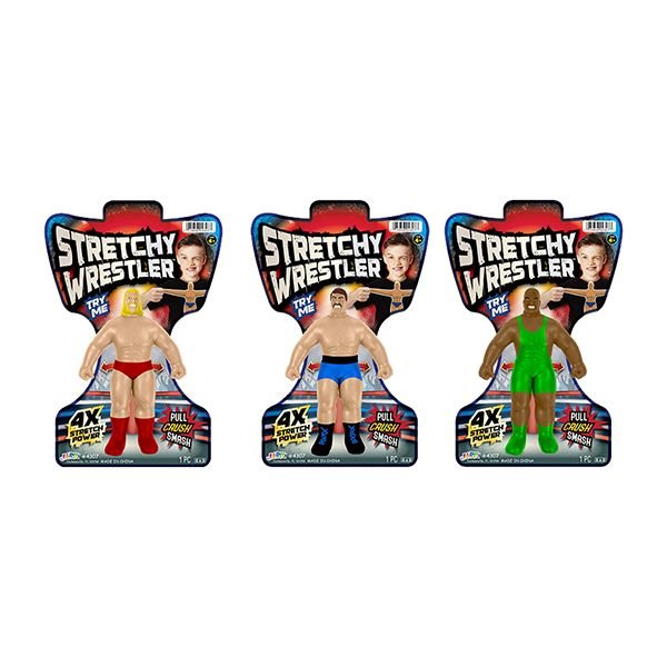 Muñecos Estirables Stretchy Wrestler S/4 4a+