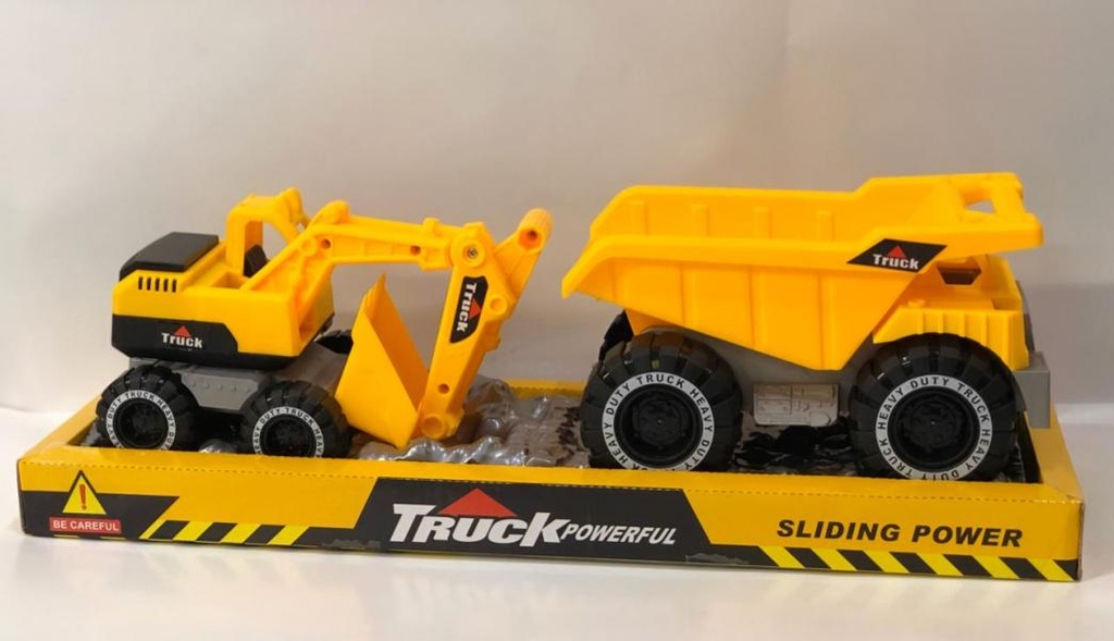 Vehículos de Construcción Burbuja Set de 2 Amarillo 3a+ (436786)