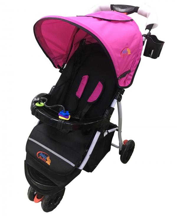 Coche 3 Ruedas Rosados 6-36m 15Kg Max