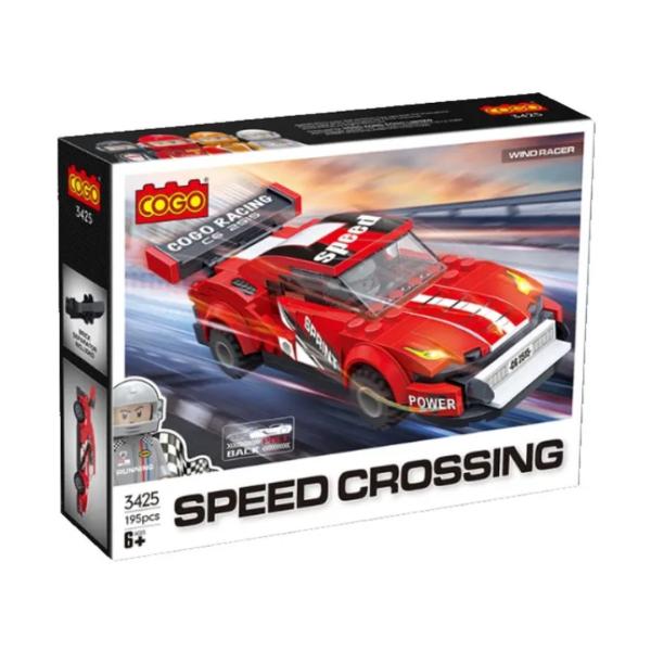 Carro de Armar Speed Crossing Racing Armable 195pzs 6a+