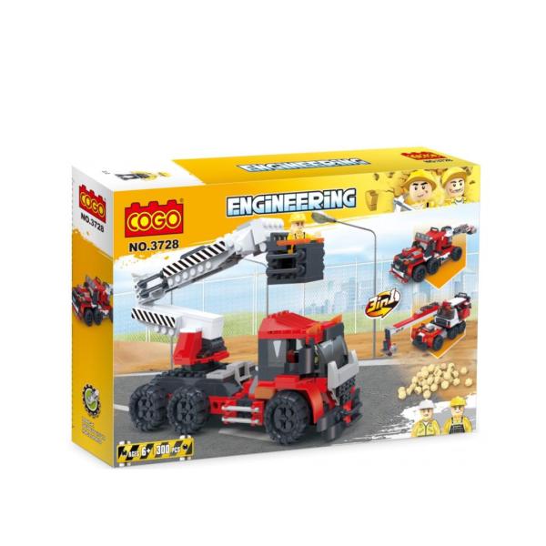 Vehículo Engineering Grúa 3en1 300pzs 6a+