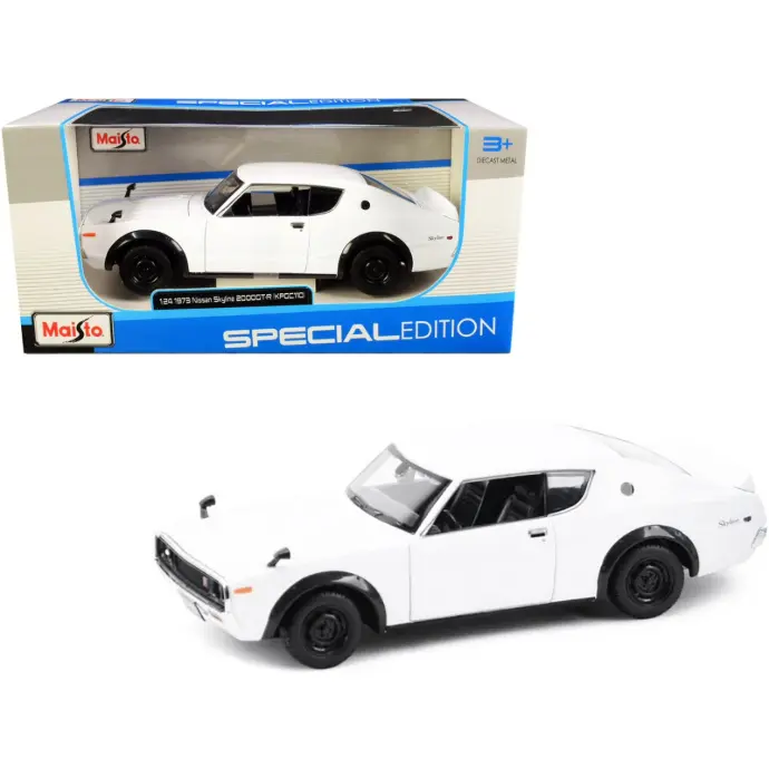 Carro 1:24 Nissan Skyline 2000GT-R (KPGC110) Blanco 3a+(315285)