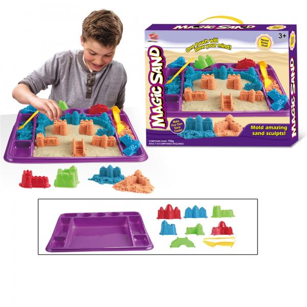 Arena Moldeable Magic Sand 750g con Base 3a+