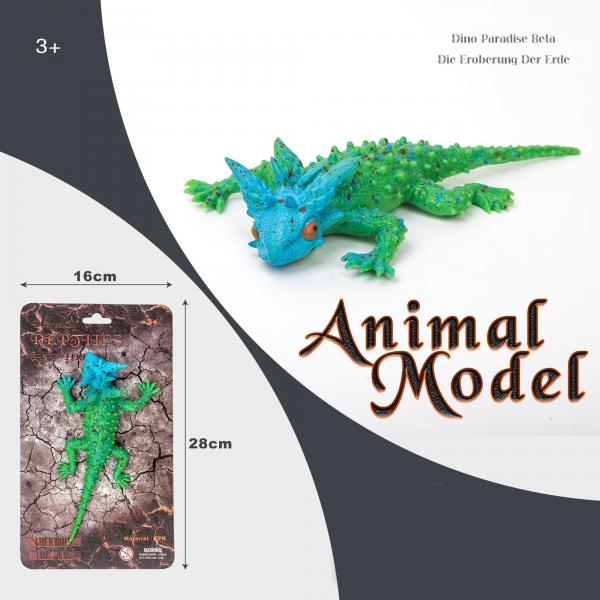 Reptiles Lagartija Verde/Azul Estirable 3a+ (441810)