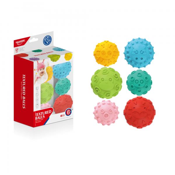 Bolas Texturizadas para Bebé 6pzs 6m+