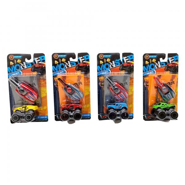 Carrito Monster con Lanzador y Rampa Surt/4 3a+