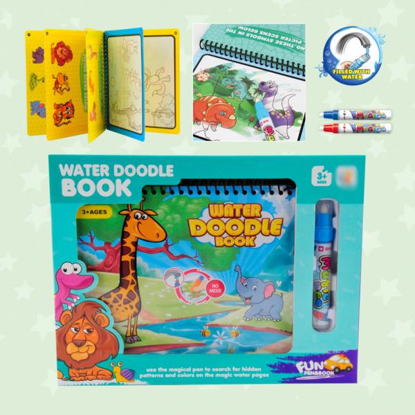 Libro para Colorear con Agua Animales 3a+ (442350)