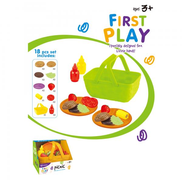 Canasta de Picnic C/Accesorios 17pzs 3a+