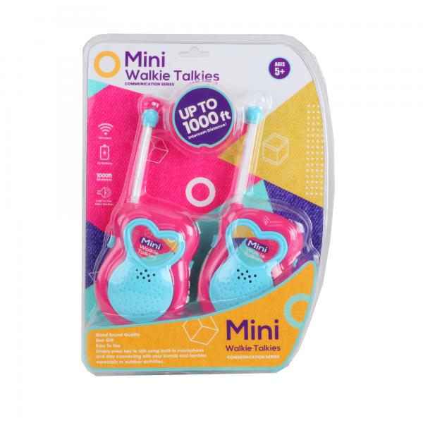 Mini Walkie Talkies Rosado Set/2 Blister 5A+